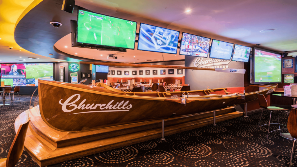 Churchill Sports Bar in Sydney