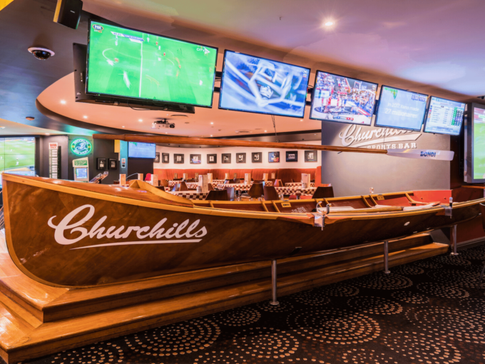 Churchill Sports Bar in Sydney