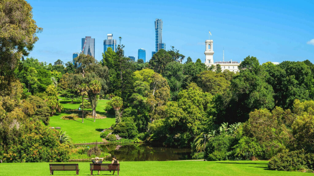 The Royal Botanic Gardens in Melbourne