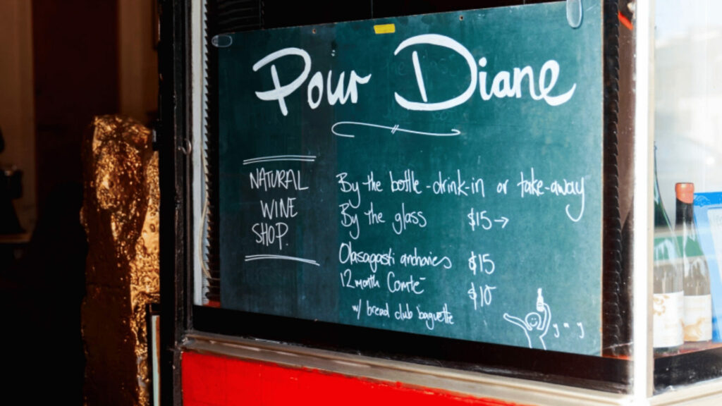 Pour Diane bar in Melbourne