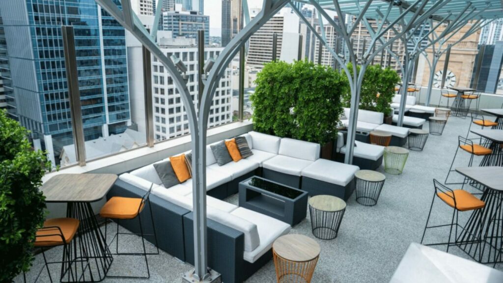 Sixteen Antlers rooftop bar in Brisbane